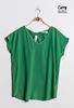 Picture of PLUS SIZE GREEN TOP GOLD TRIM WITH BOW